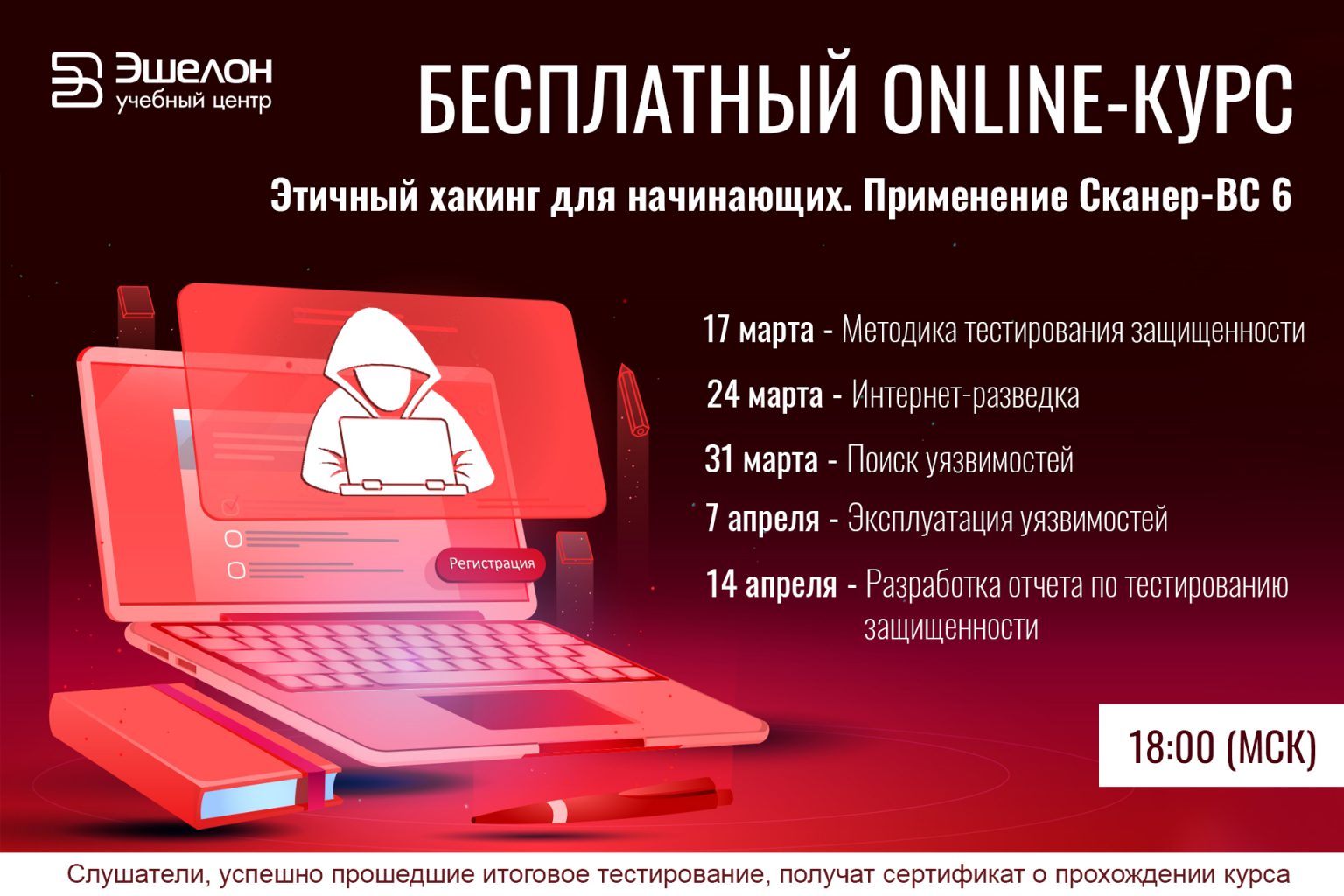 Серия бесплатных вебинаров «Этичный хакинг для начинающих». Применение